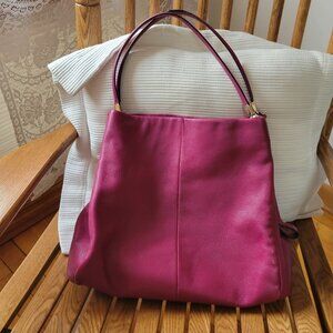 Coach Madison Phoebe Shoulder Bag | Style #24621 | Raspberry/Magenta Pink Hobo